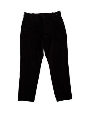 Uniqlo Fine Cord Drawstring Black Corduroy Pants